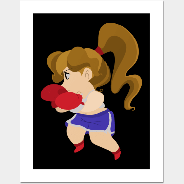Cute Little Boxer Girl Wall Art by saradaboru